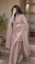 Dusty Rose Embroidered Punjabi Suit